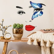 KCGYNP Butterfly Wall Decals Clearance,Matte Self-Adhesive Eyes,Removable Vinyl Stickers,Living Room Decor,Non-Toxic Home Art Upgrade
